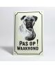 Emaille waakhond bord Boxer WH-01