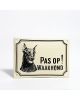 Emaille waakhond bordje Doberman WHK-04