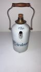 brocante antieke vintage decoratieve emaille petroleumkan