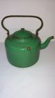 grote brocante vintage decoratieve emaille waterketel