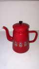 antieke brocante vintage decoratieve emaille koffiekan
