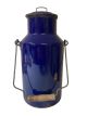 oude brocante vintage decoratieve melkkan met hengsel