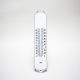 Thermometer Wit/Zwart met decoratie